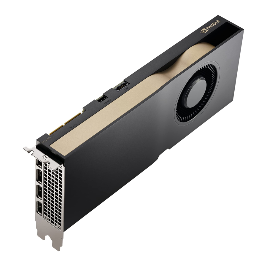 Nvidia RTX Series, RTX A6000, RTX A5000, RTX A4000, RTX A2000 Manual