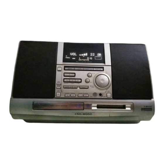 Aiwa CSD-MD50 Operating Instructions Manual