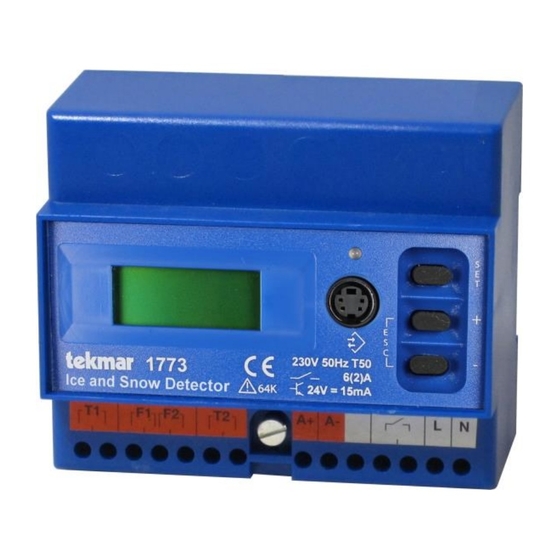Tekmar 1773 Manual