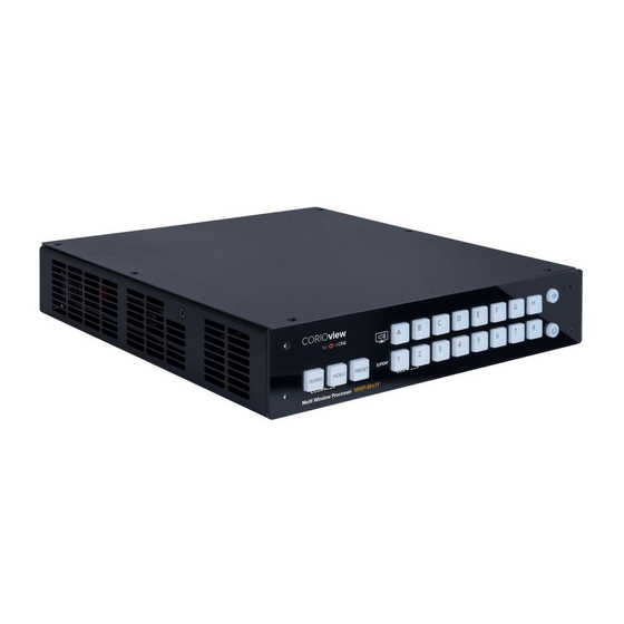 Tvone CORIOview MWP Series Quick Start Manual