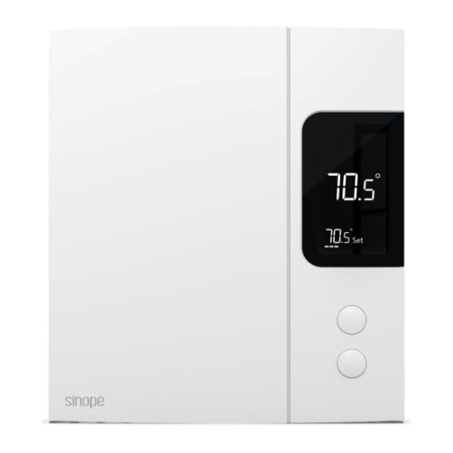 Sinope TH1124NP - Non-Programmable Thermostat for Electric Heating Manual