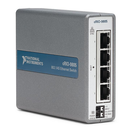 National Instruments cRIO-9805 Getting Started