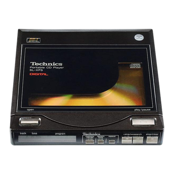 Technics SL-XP5 Service Manual