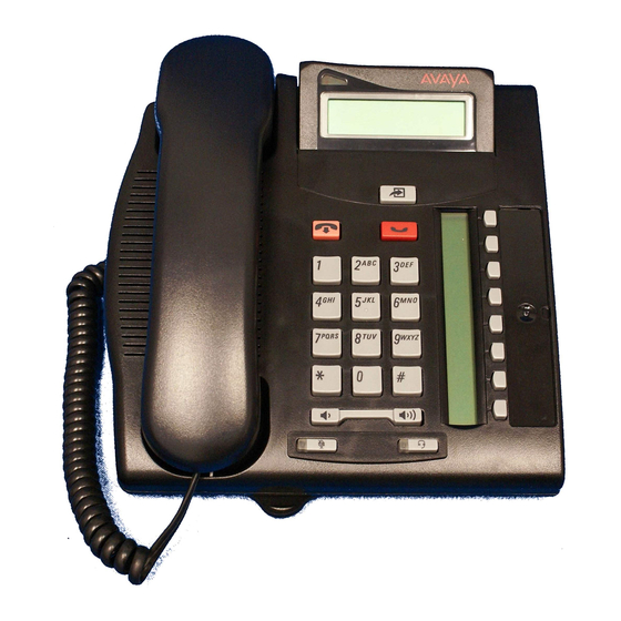 Avaya T7208 Quick Reference Manual