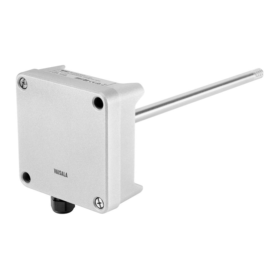 Vaisala HMD60 Series Quick Manual