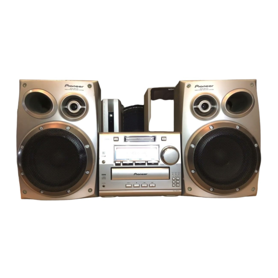 Pioneer S-A550 XJI/E Speaker System Manuals