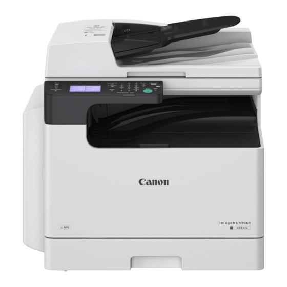 Canon imageRUNNER 2224N Setup Manual