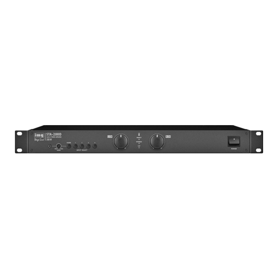 Monacor STA-200D Instruction Manual