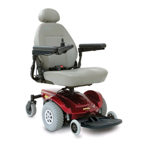 Pride Mobility Jazzy Select Series Power Chair Jazzy Select 6 Owner's Manual