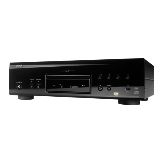 DENON DCD-A100 CD PLAYER SERVICE MANUAL | ManualsLib