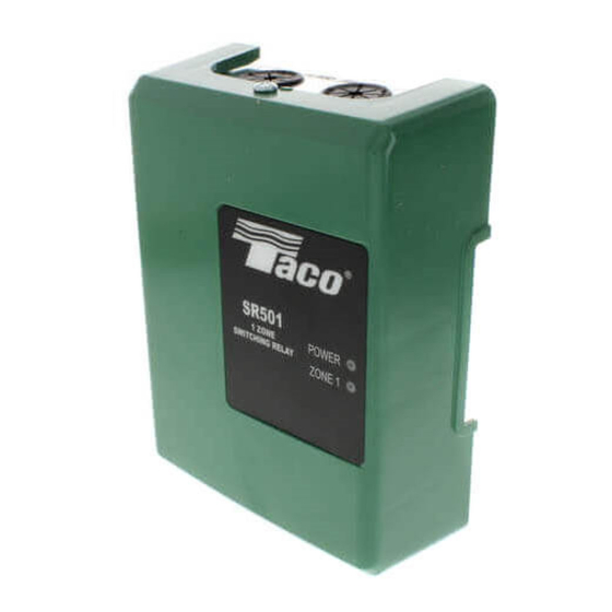 Taco Comfort Solutions FuelMizer SR501-OR-4 Instruction Sheet