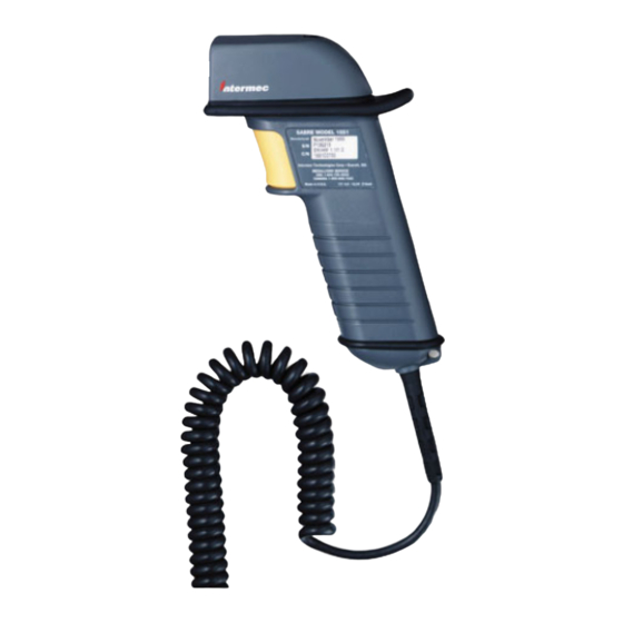 Intermec Sabre 1550 Quick Reference Manual
