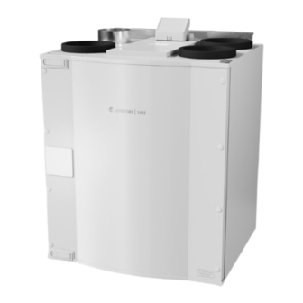 SystemAir SAVE VTC 200 Installation Instructions Manual