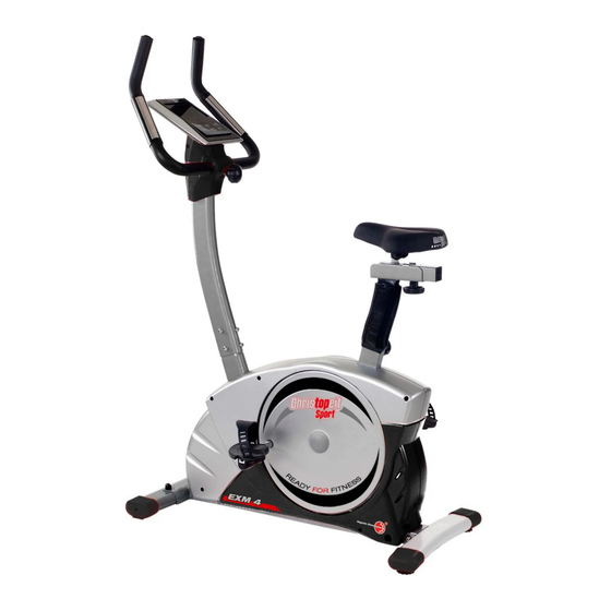 Christopeit Sport Ergometer EXM 4 Assembly And Exercise Instructions