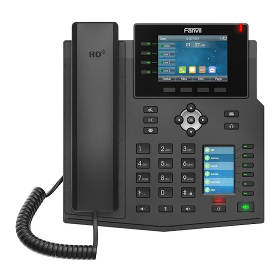 Fanvil X5U-V2 Quick Installation Manual