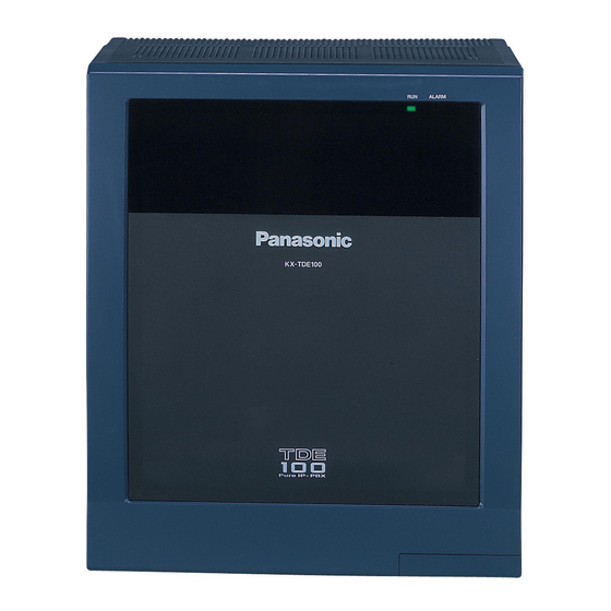 Panasonic KX-TDE100 Operating Manual