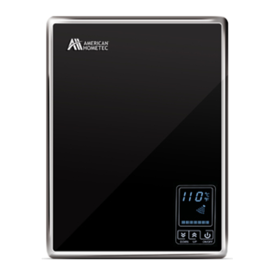American Hometec AHQ-T16 Installation And Operation Manual