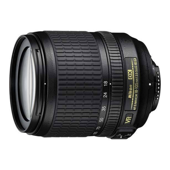 Nikon AF-S DX NIKKOR 18-105mm f/3.5-5.6G ED VR User Manual