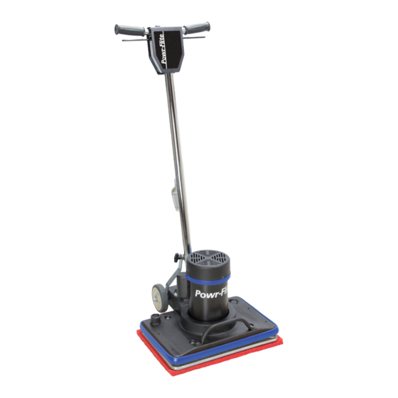 Powr-Flite ORB1420 Operators Manual & Parts Lists