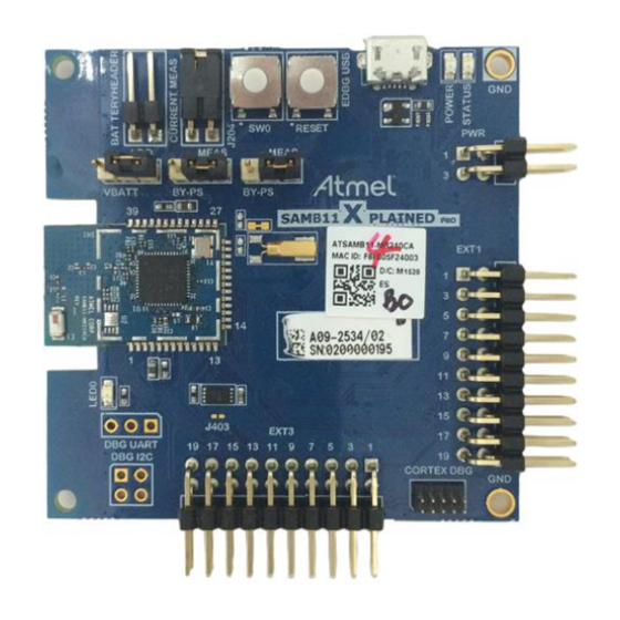 Atmel ATSAMB11 BluSDK SMART Manuals