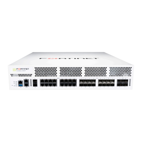 Fortinet FortiGate 2600F-DC Quick Start Manual