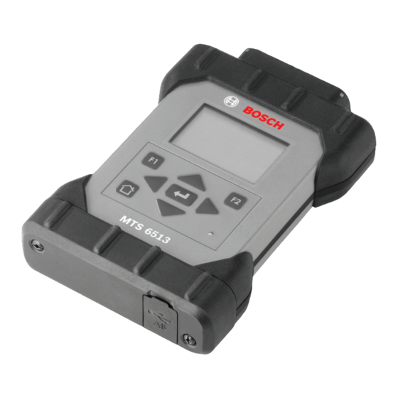 Bosch MTS 6513 VCI User Manual