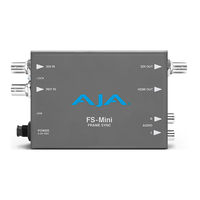 AJA FS-Mini Installation And Operation Manual