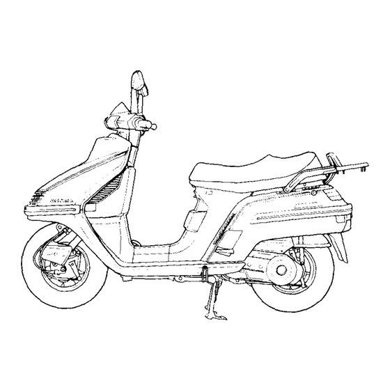 Honda CH250 ELITE250 1986 Owner's Manual