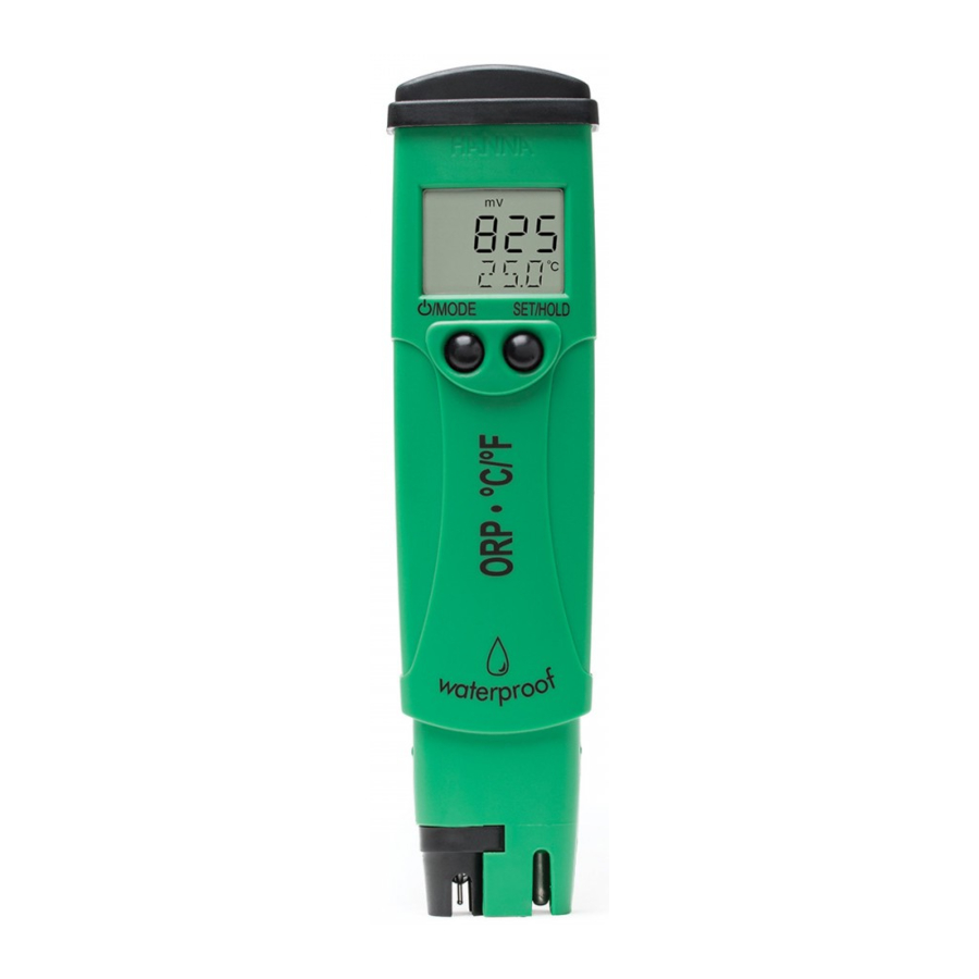 HANNA instruments HI98120 - Waterproof ORP & Temperature Tester Manual