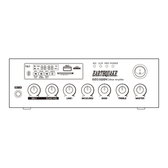 EarthQuake MXA-100BT User Manual