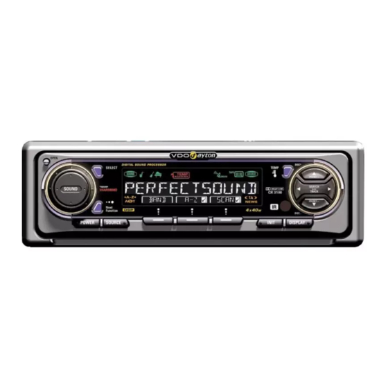 VDO CD 3100 User Instructions