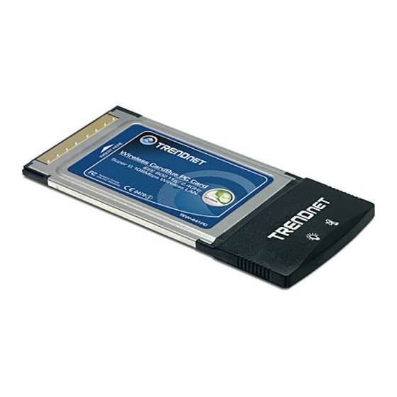 TRENDnet TEW-441PC Quick Installation Manual