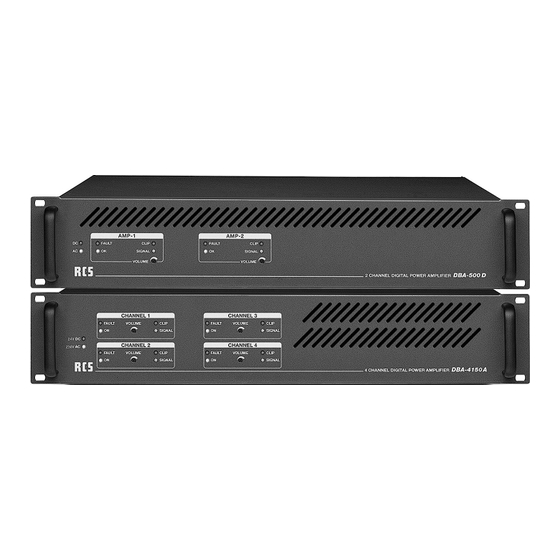 RCS AUDIO-SYSTEMS DBA-250D Operating Instructions Manual