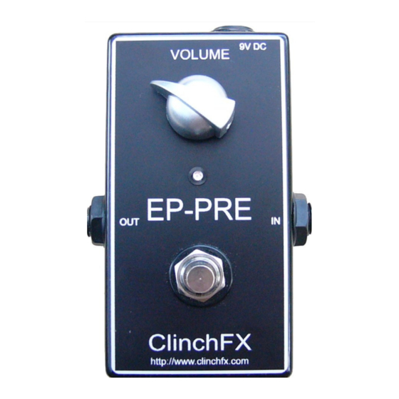 ClinchFX EP-PRE Manual