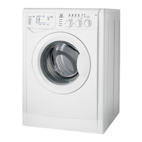 Indesit WIDL126 Operating Instructions