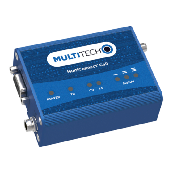 Multitech MultiConnect Cell 100 Series User Manual