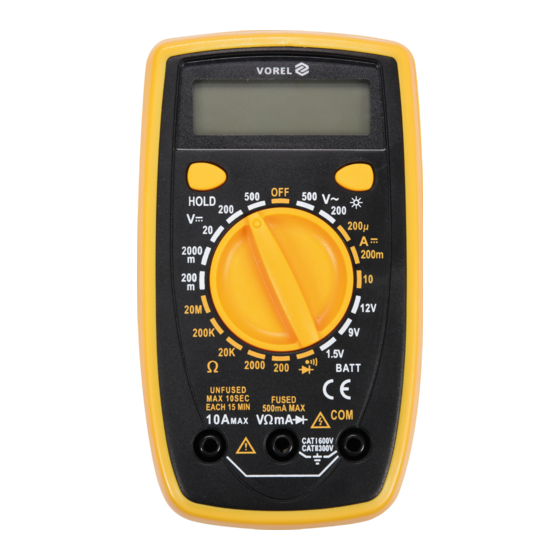 Toya VOREL 81774 Manual