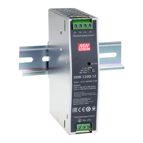 Mean Well DDR-120 Series Installation Manual