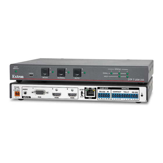 Extron electronics DTP T USW 233 User Manual