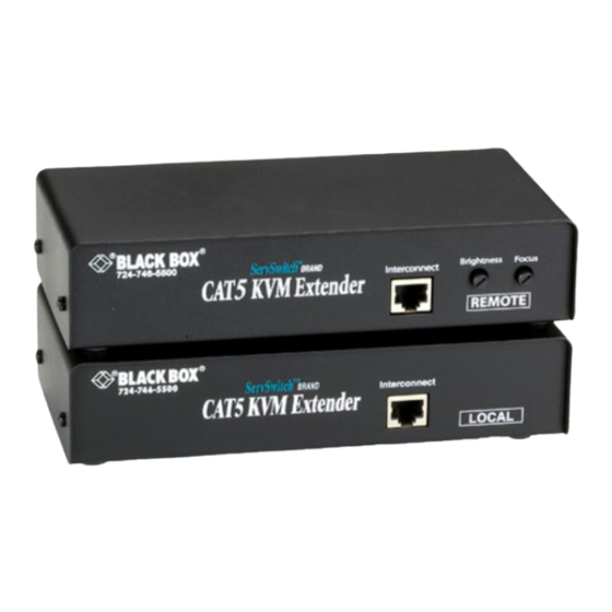 Black Box ServSwitch ACU1022A User Manual