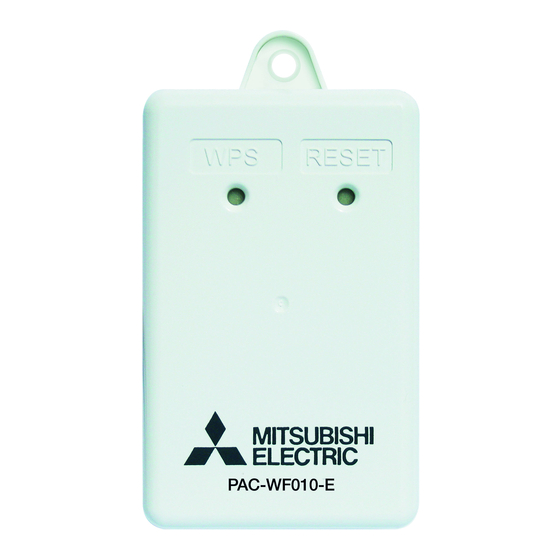 Mitsubishi Electric PAC-WF010-E Manuals