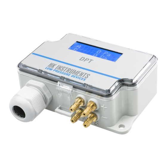 HK Instruments DPT Series Installation Instructions
