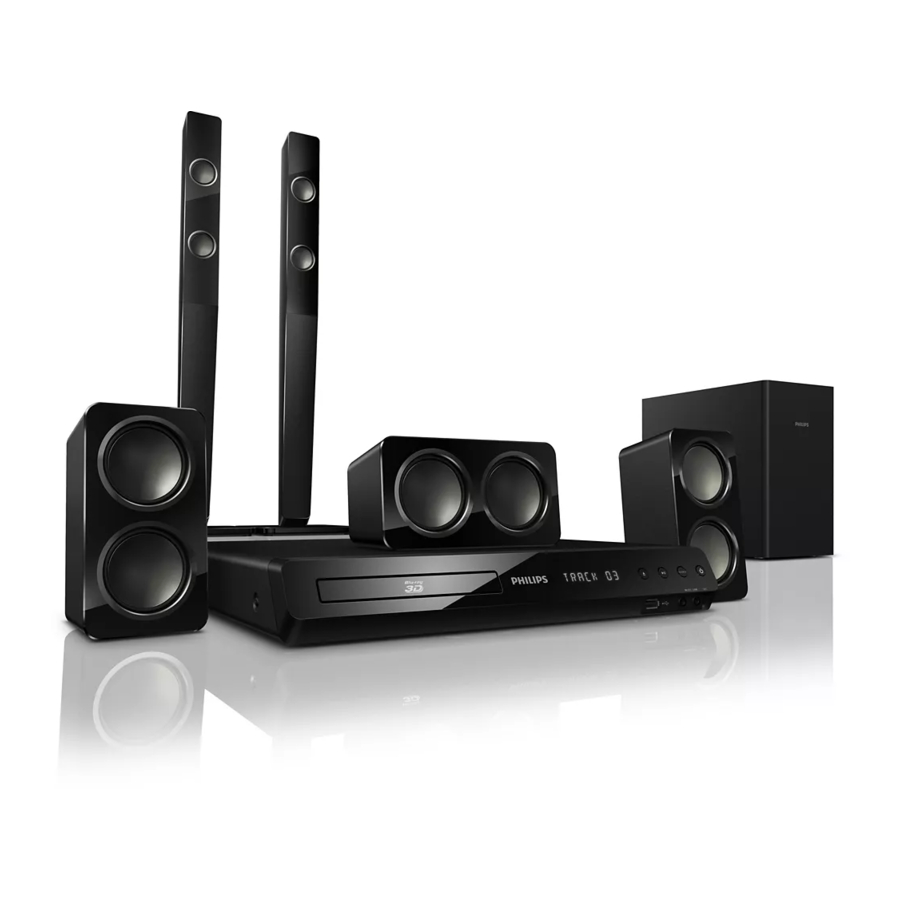 Philips HTS3563 5.1 Home Theater Manuals