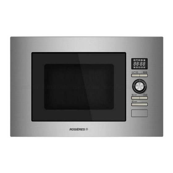 ROSIERES RMG28/1IN Microwave Grill Manuals