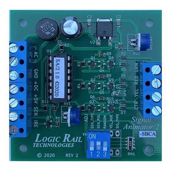 LOGIC RAIL Block Animator/2-SBCA Instructions Manual