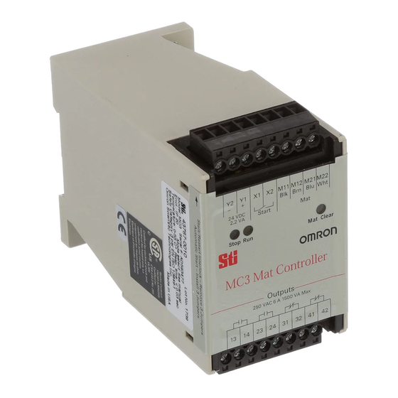 Omron MC3 Series Installation And Operating Manual