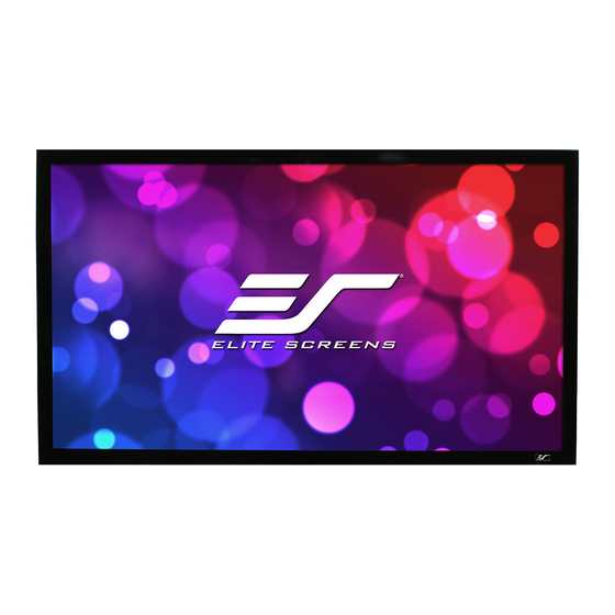Elite Screens Sable Frame 2 Series User Manual