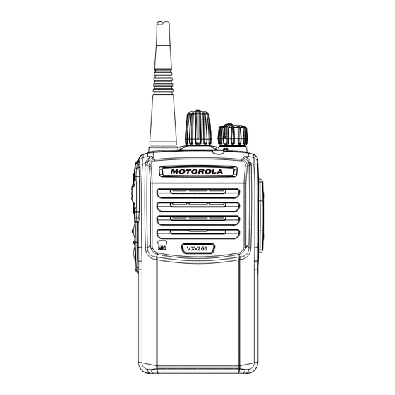 Motorola solutions VX-261 Service Manual