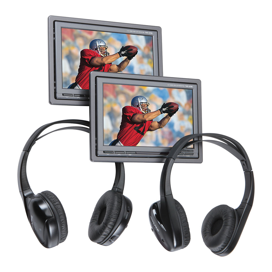 Alpine PKG-M780 - MONITOR Manual