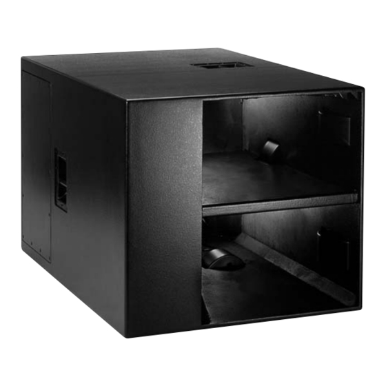 EAW Dual 12-Inch Horn Subwoofer KF940 Specification Sheet